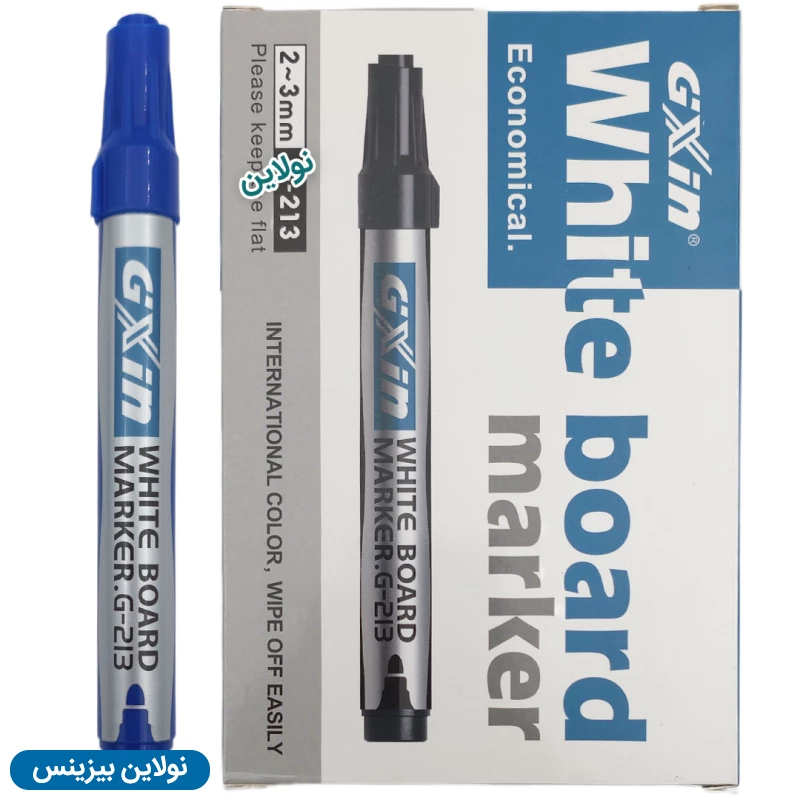 قیمت و خرید ماژیک وایت برد نوک گرد جیکس این gxin بسته 12 عددی کد G-213 | نولاین بیزینس