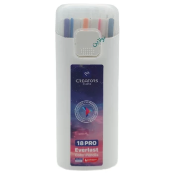 مداد رنگی اتودی 18 رنگ Pro سی کلاس مدل Everlast Pro ضخامت 3 میلی متری + تراش کد CP30-18 | نولاین بیزینس