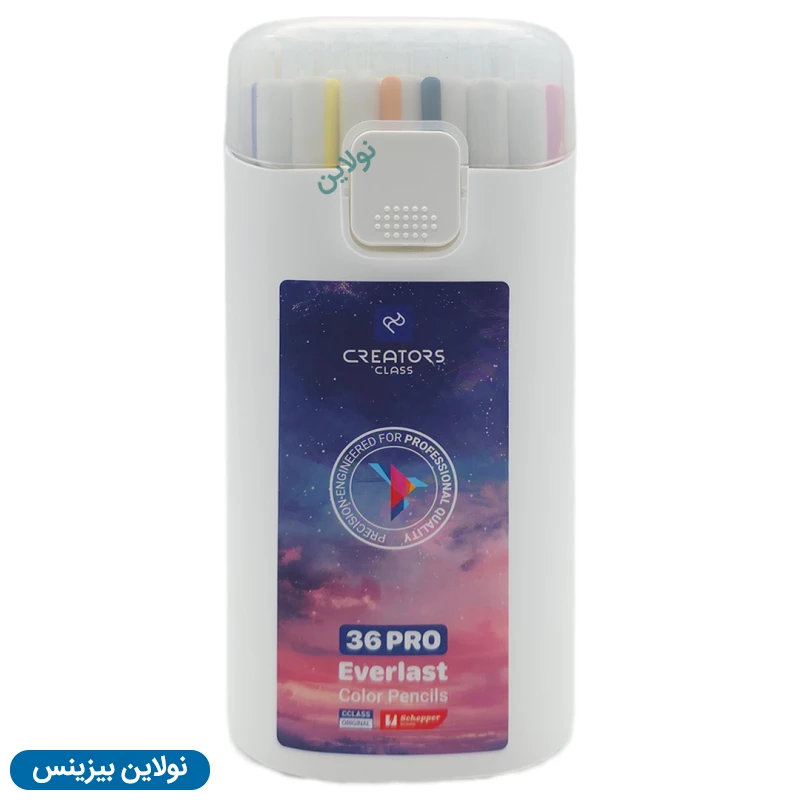 قیمت و خرید مداد رنگی اتودی 36 رنگ Pro سی کلاس بسته 9 عددی مدل Everlast Pro ضخامت 3 میلی متری + تراش کد CP30-36 | نولاین بیزینس