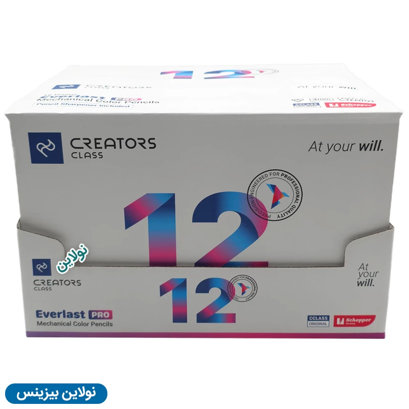 قیمت و خرید مداد رنگی اتودی 12 رنگ Pro سی کلاس بسته 12 عددی مدل Everlast Pro ضخامت 3 میلی متری + تراش کد CP30-12 | نولاین بیزینس
