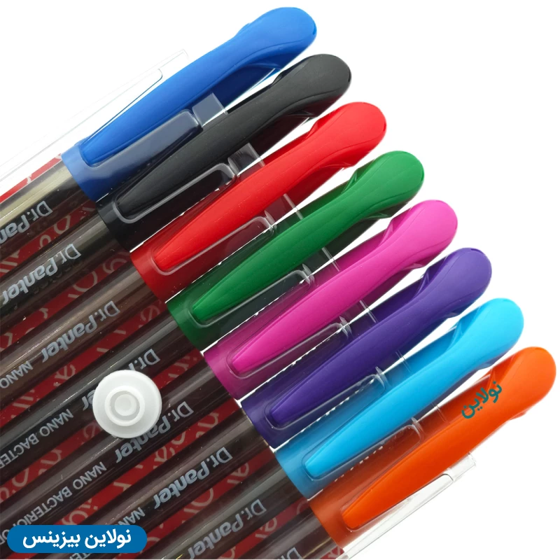 قیمت و خرید خودکار دکتر پنتر نانو آنتی باکتریال ضخامت 0.7 میلی متری بسته 8 رنگ جعبه 12 عددی کد DP105 WP8 | نولاین بیزینس