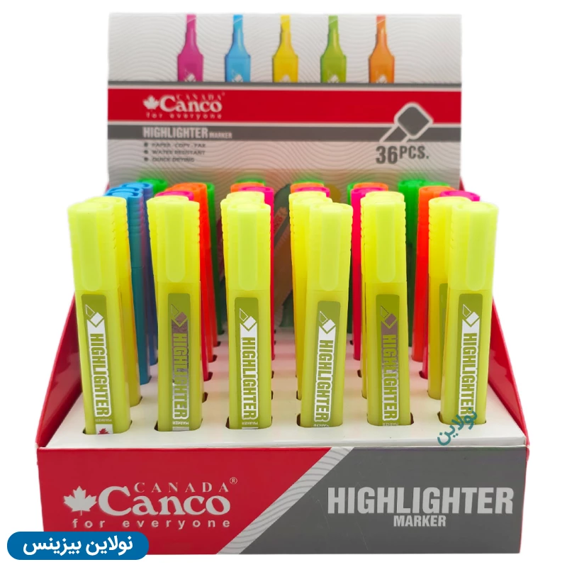 قیمت و خرید ماژیک هایلایتر کنکو مدل فلورسنت بسته 36 عددی | نولاین بیزینس