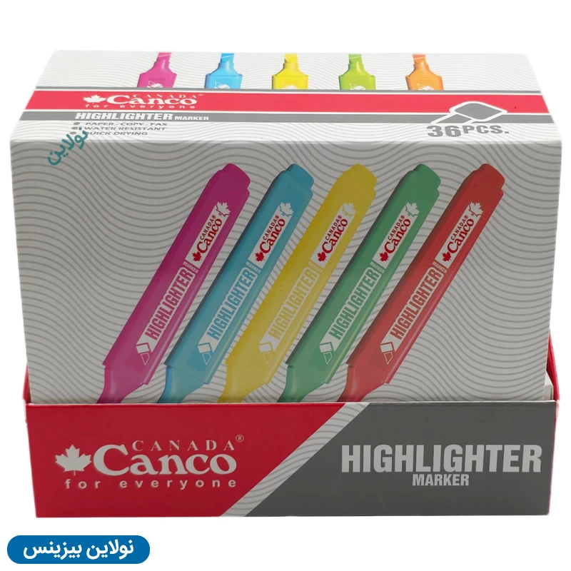 قیمت و خرید ماژیک هایلایتر کنکو مدل فلورسنت بسته 36 عددی | نولاین بیزینس