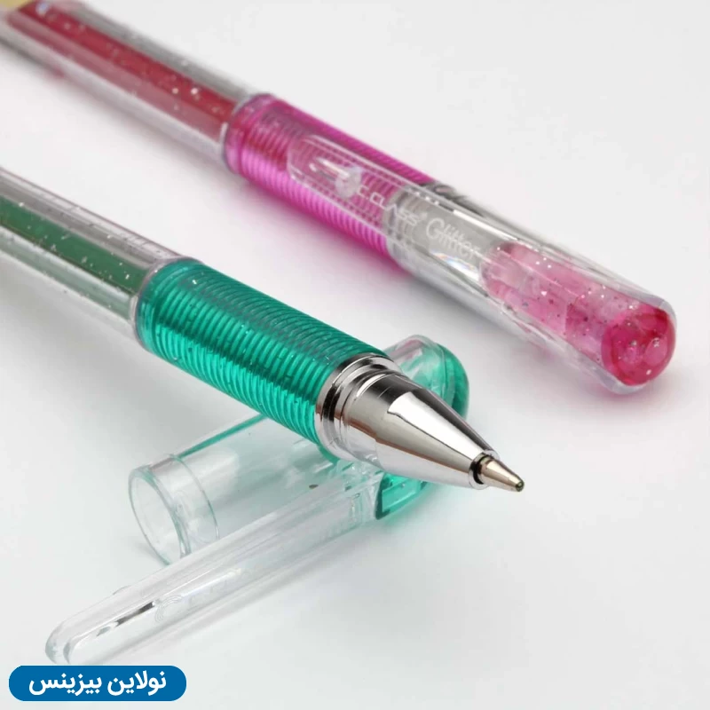 قیمت و خرید خودکار اکلیلی 12 رنگ سی کلاس ضخامت 1 میلی متری مدل Gliiter کد PB-GL12 | نولاین بیزینس