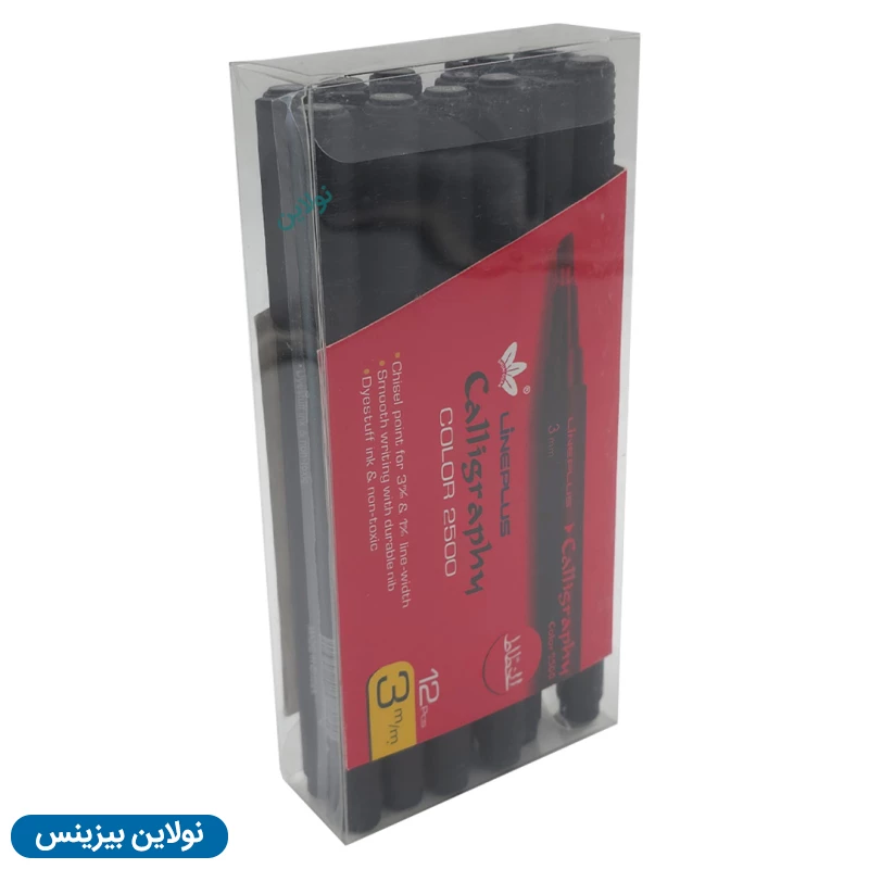 قیمت و خرید ماژیک الخطاط ضخامت 0.3 میلی متری لاین پلاس بسته 12 عددی Lineplus | نولاین بیزینس