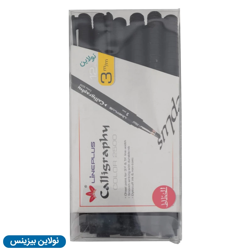 قیمت و خرید ماژیک الخطاط ضخامت 0.3 میلی متری لاین پلاس بسته 12 عددی Lineplus | نولاین بیزینس