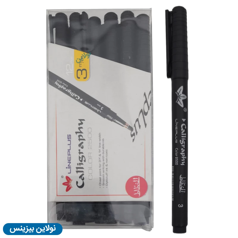 قیمت و خرید ماژیک الخطاط ضخامت 0.3 میلی متری لاین پلاس بسته 12 عددی Lineplus | نولاین بیزینس