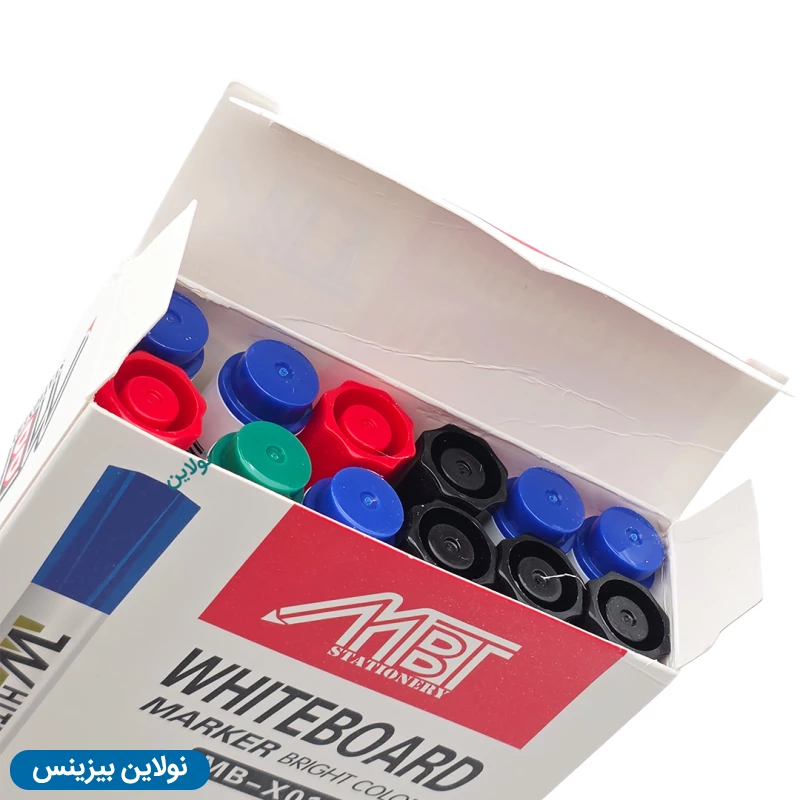 قیمت و خرید ماژیک وایت برد نوک گرد MBT بسته 12 عددی کد MB-x014 | نولاین بیزینس