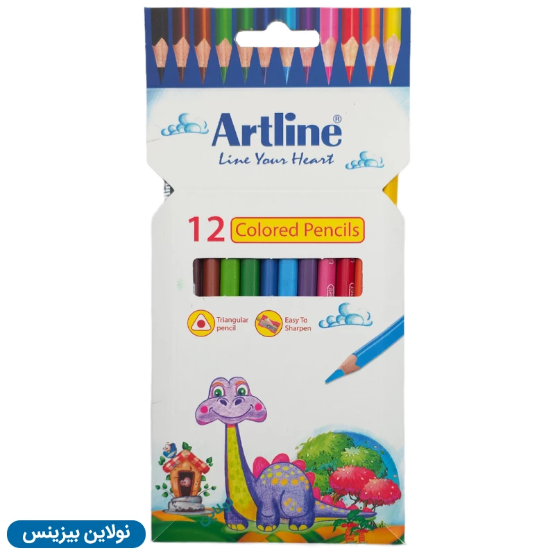 قیمت و خرید پک 24 عددی مداد رنگی 12 رنگ جعبه مقوایی آرت لاین کد ECP12-P/IL | نولاین بیزینس
