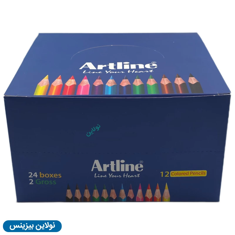 قیمت و خرید پک 24 عددی مداد رنگی 12 رنگ جعبه مقوایی آرت لاین کد ECP12-P/IL | نولاین بیزینس