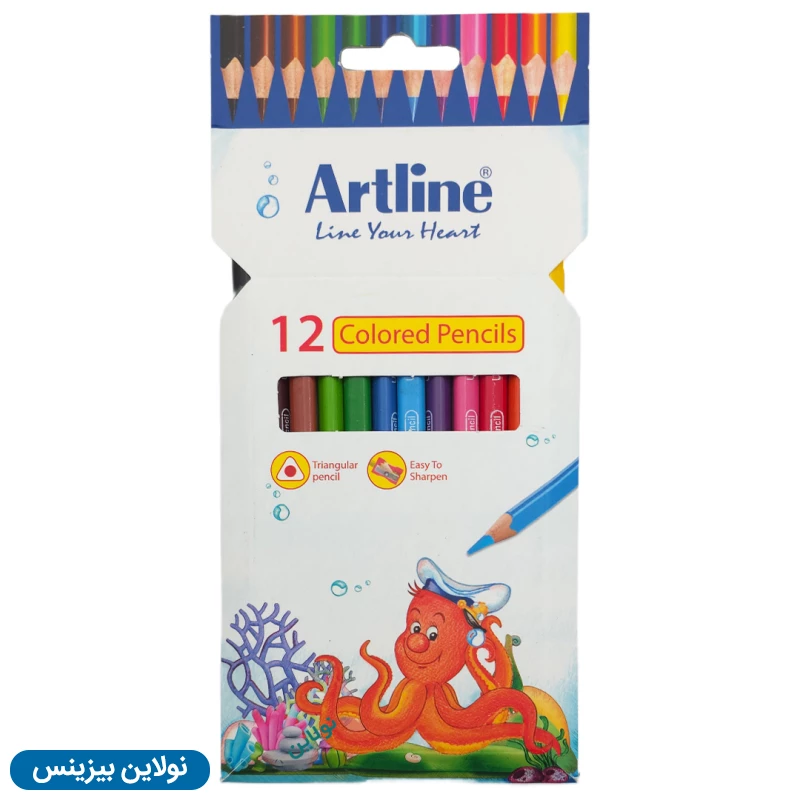 قیمت و خرید پک 4 عددی مداد رنگی 12 رنگ جعبه مقوایی آرت لاین کد ECP12-P/IL | نولاین بیزینس