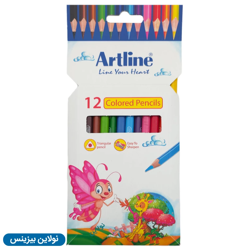 قیمت و خرید پک 4 عددی مداد رنگی 12 رنگ جعبه مقوایی آرت لاین کد ECP12-P/IL | نولاین بیزینس