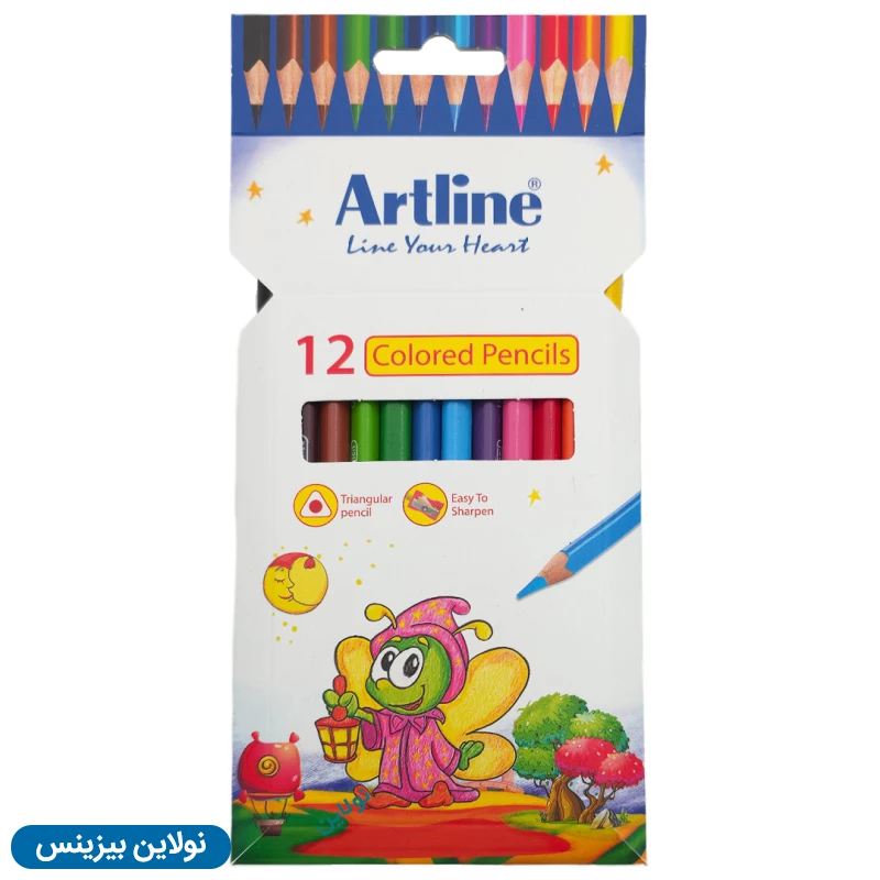 قیمت و خرید پک 4 عددی مداد رنگی 12 رنگ جعبه مقوایی آرت لاین کد ECP12-P/IL | نولاین بیزینس