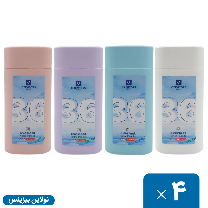 قیمت و خرید مداد رنگی اتودی 36 رنگ سی کلاس مدل everlast بسته 4 عددی کد cp26-36 | نولاین بیزینس