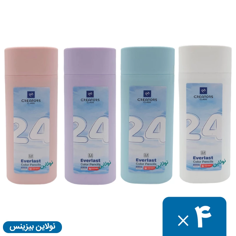 قیمت و خرید مداد رنگی اتودی 24 رنگ سی کلاس مدل everlast بسته 4 عددی کد cp26-24 | نولاین بیزینس