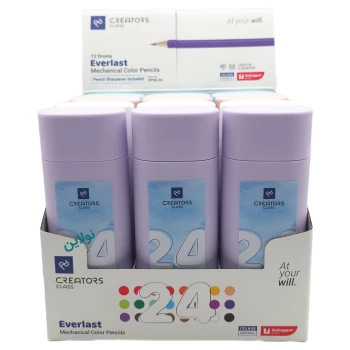 مداد رنگی اتودی 24 رنگ سی کلاس مدل everlast بسته 12 عددی کد cp26-24 | نولاین بیزینس