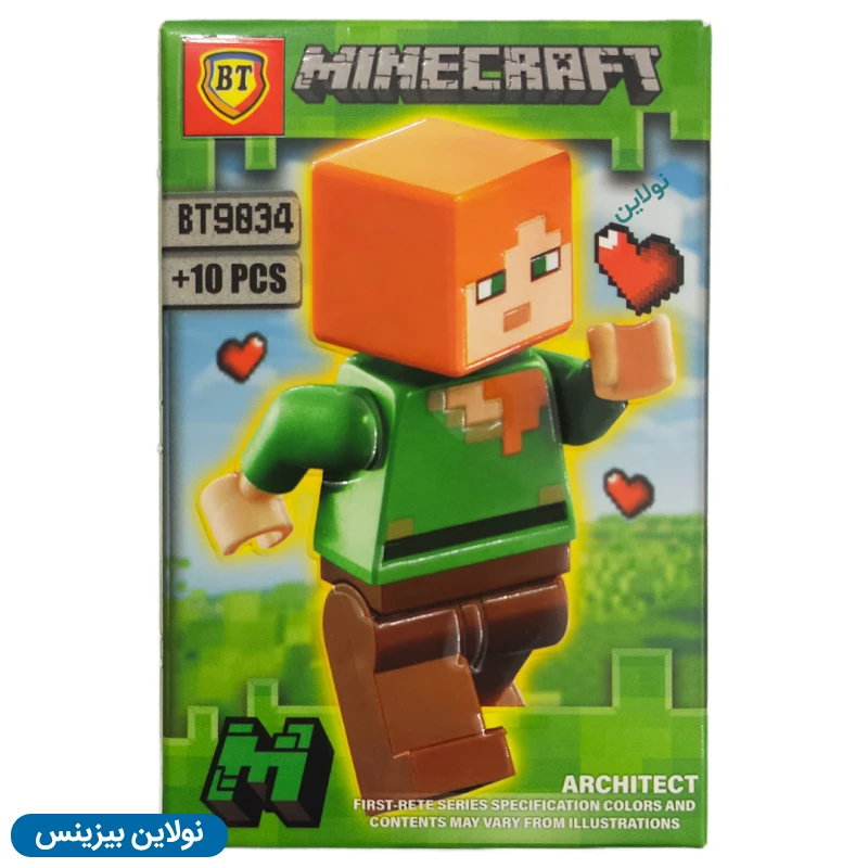 قیمت و خرید لگو آدمک بی تی مدل ماینکرافت Minecraft بسته 12 عددی کد BT9033-36 | نولاین بیزینس