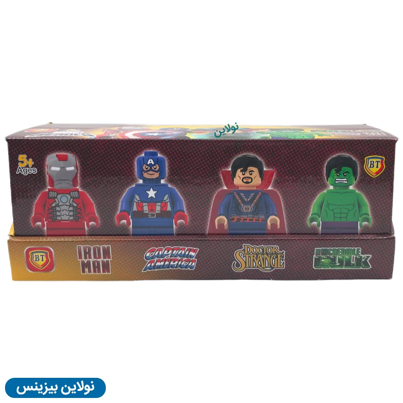 قیمت و خرید لگو آدمک بی تی مدل مارول هیروز Marvel Heros بسته 12 عددی کد BT9017-20 | نولاین بیزینس