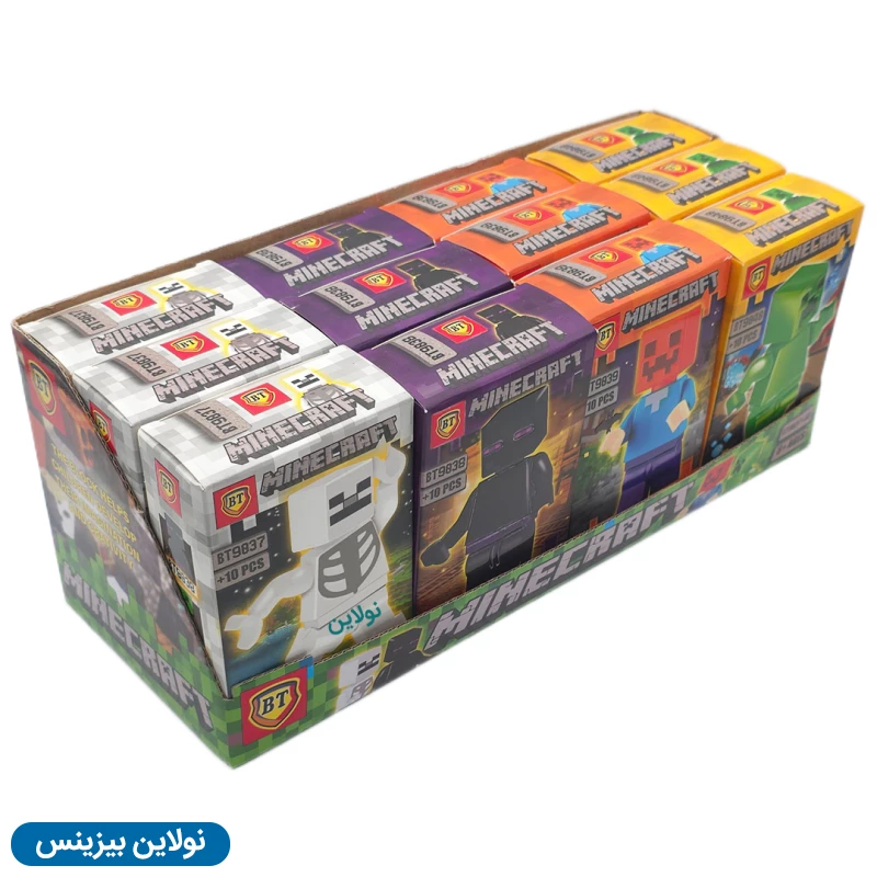 قیمت و خرید لگو آدمک بی تی مدل ماینکرافت Minecraft بسته 12 عددی کد BT9037-40 | نولاین بیزینس