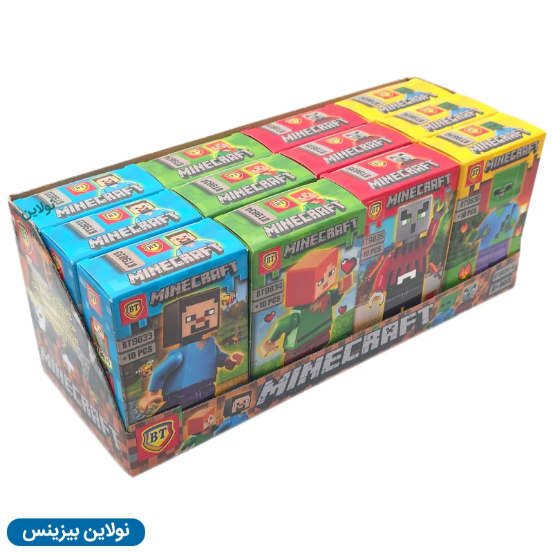 قیمت و خرید لگو آدمک بی تی مدل ماینکرافت Minecraft بسته 12 عددی کد BT9033-36 | نولاین بیزینس