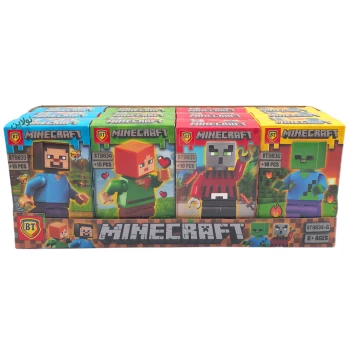 لگو آدمک بی تی مدل ماینکرافت Minecraft بسته 12 عددی کد BT9033-36 | نولاین بیزینس