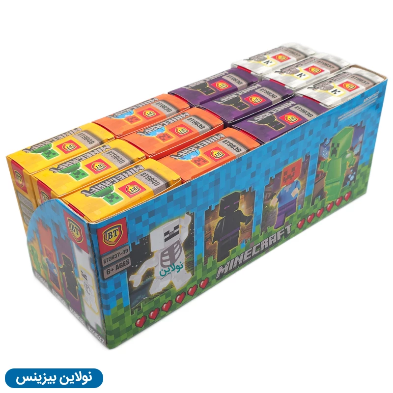 قیمت و خرید لگو آدمک بی تی مدل ماینکرافت Minecraft بسته 12 عددی کد BT9037-40 | نولاین بیزینس