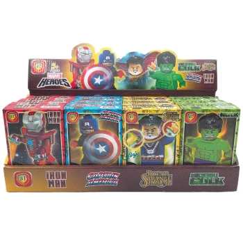 لگو آدمک بی تی مدل مارول هیروز Marvel Heros بسته 12 عددی کد BT9017-20 | نولاین بیزینس