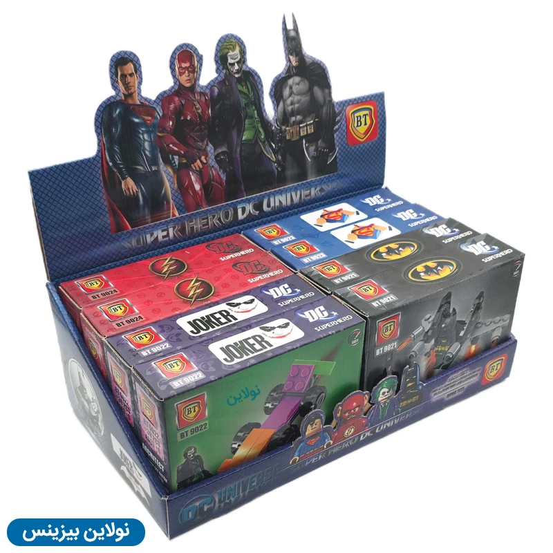 قیمت و خرید لگو ابرقهرمانان بی تی سری DC Super Heros بسته 8 عددی کد BT9021-24 | نولاین بیزینس