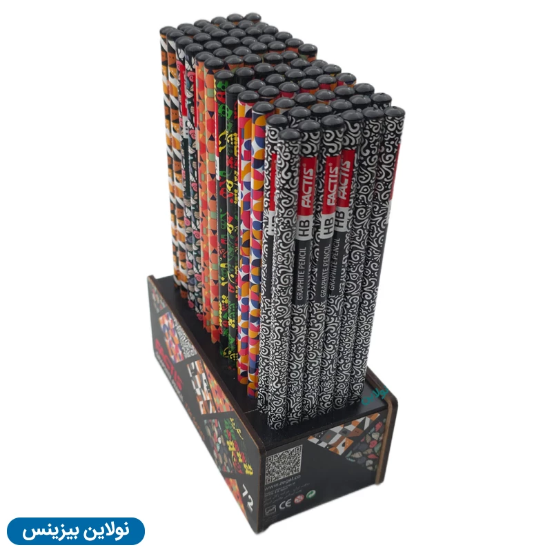 قیمت و خرید مداد مشکی فکتیس طرح کاشی استند 72 عددی | نولاین بیزینس