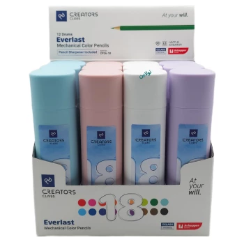 مداد رنگی اتودی 18 رنگ سی کلاس مدل everlast بسته 12 عددی کد cp26-18 | نولاین بیزینس