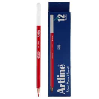 مداد قرمز آرت لاین سه گوش مدل graphite pencil بسته 12 عددی | نولاین بیزینس