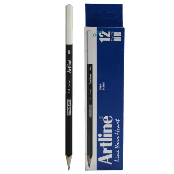 مداد مشکی آرت لاین سه گوش مدل graphite pencil بسته 12 عددی | نولاین بیزینس