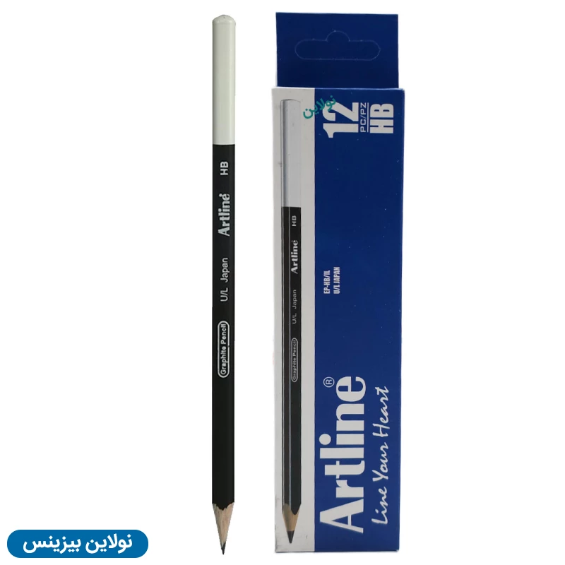 قیمت و خرید مداد مشکی آرت لاین سه گوش مدل graphite pencil بسته 12 عددی | نولاین بیزینس