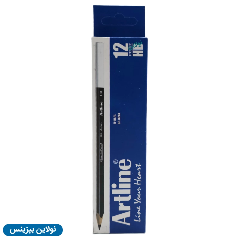 قیمت و خرید مداد مشکی آرت لاین سه گوش مدل graphite pencil بسته 12 عددی | نولاین بیزینس