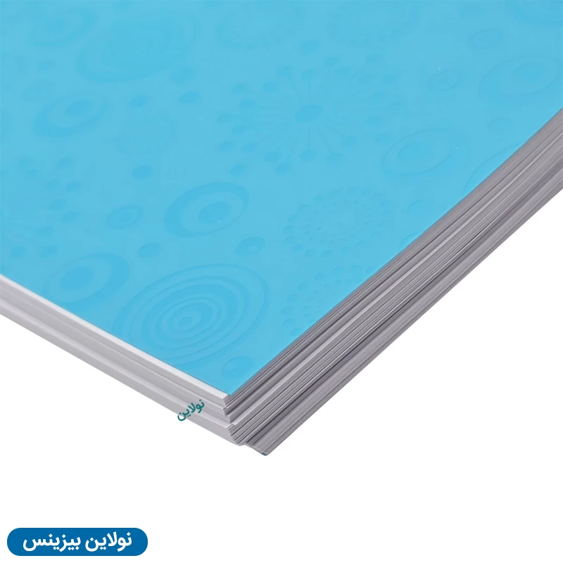 قیمت و خرید دفتر 200 برگ تک خط سیمی رنگی طرح برجسته بسته 10 عددی کد FV200 | نولاین بیزینس