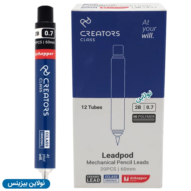 قیمت و خرید نوک اتود فشاری سی کلاس ضخامت 0.7 میلی متری بسته 12 عددی 2B 60mm کد LT1219-7 | نولاین بیزینس
