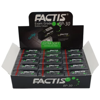 پاک کن مشکی فکتیس سایز کوچک بسته 30 عددی کد BP-30 | نولاین بیزینس