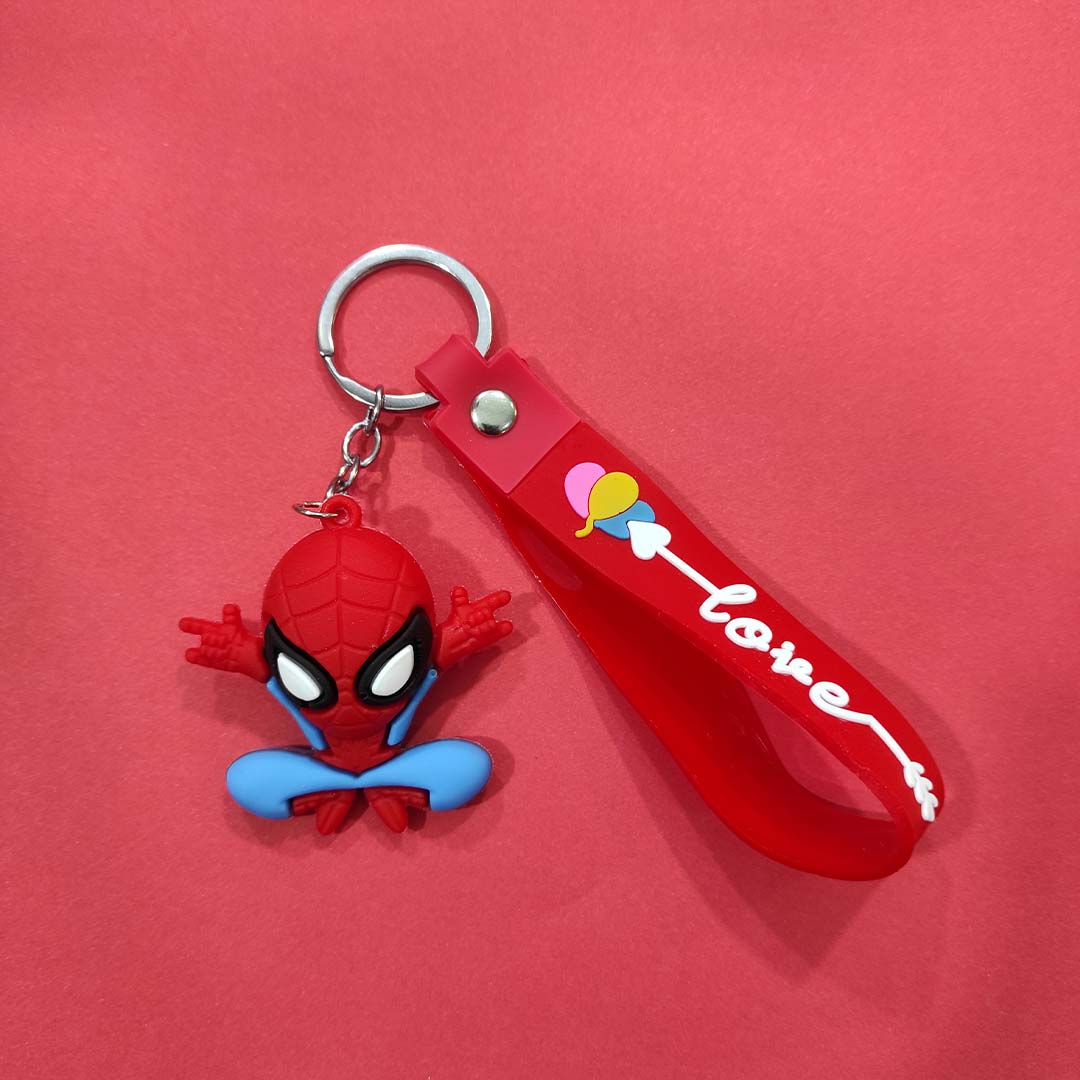 قیمت و خرید جاکلیدی فانتزی سیلیکونی طرح مرد عنکبوتی کد 0005 | نولاین