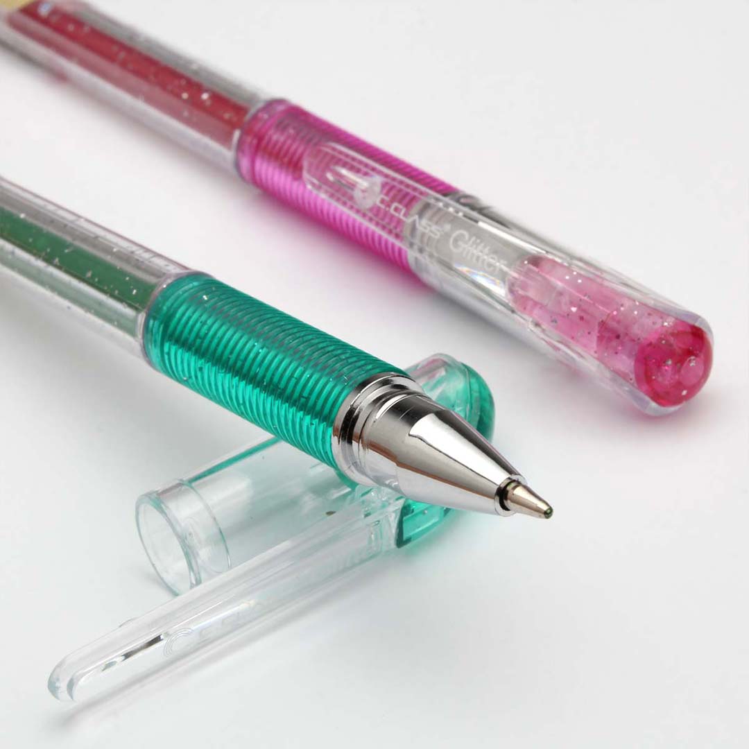 قیمت و خرید خودکار اکلیلی 12 رنگ سی کلاس مدل Glitter PB-GL12 ضخامت 1 میلی متری | نولاین