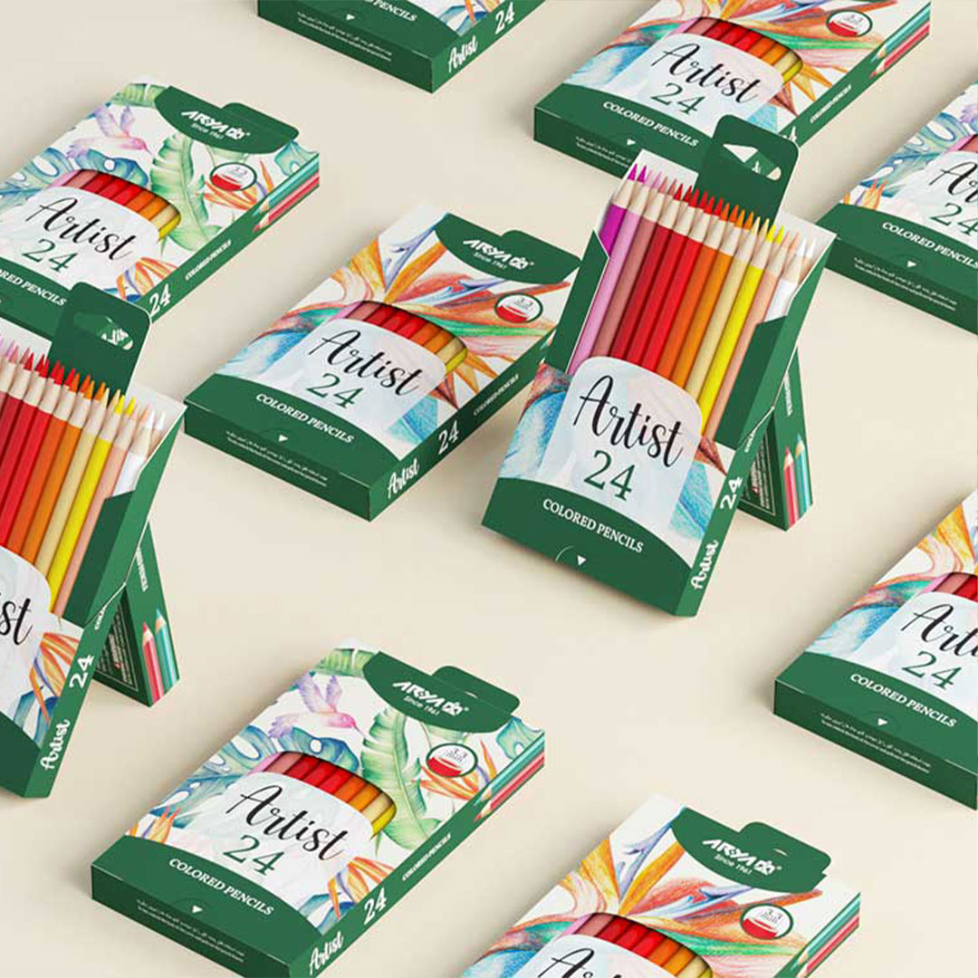 قیمت و خرید مداد رنگی 24 رنگ آرتیست آریا Arya Artist | نولاین