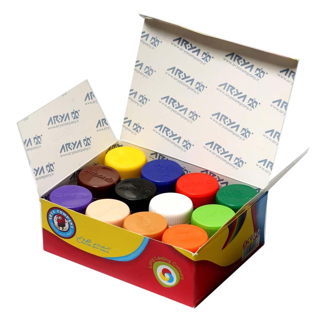 قیمت و خرید گواش 12 رنگ جعبه ای آریا کد 4028 | نولاین