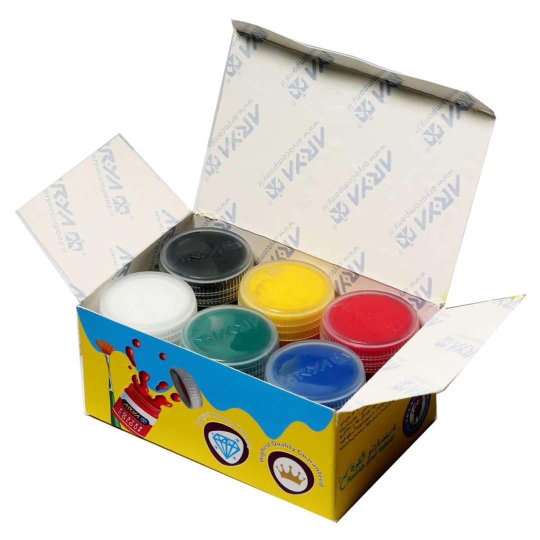 قیمت و خرید گواش 6 رنگ جعبه ای آریا کد 4027 | نولاین