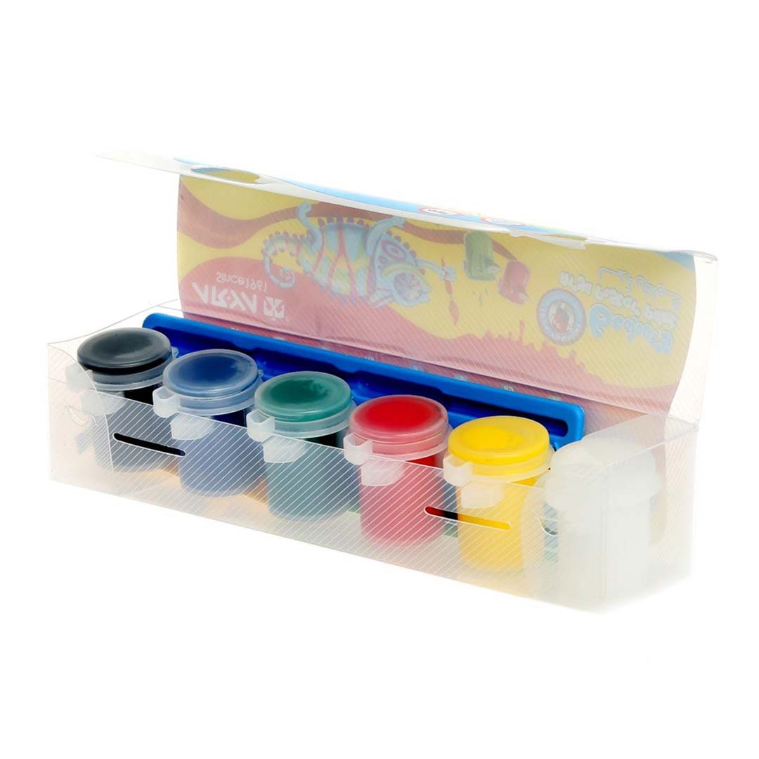 قیمت و خرید گواش 6 رنگ پیوسته طلقی آریا کد 4009 | نولاین