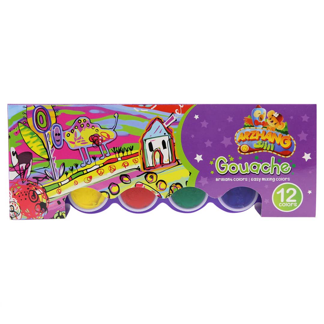 قیمت و خرید گواش 12 رنگ پازلی ارژنگ | نولاین