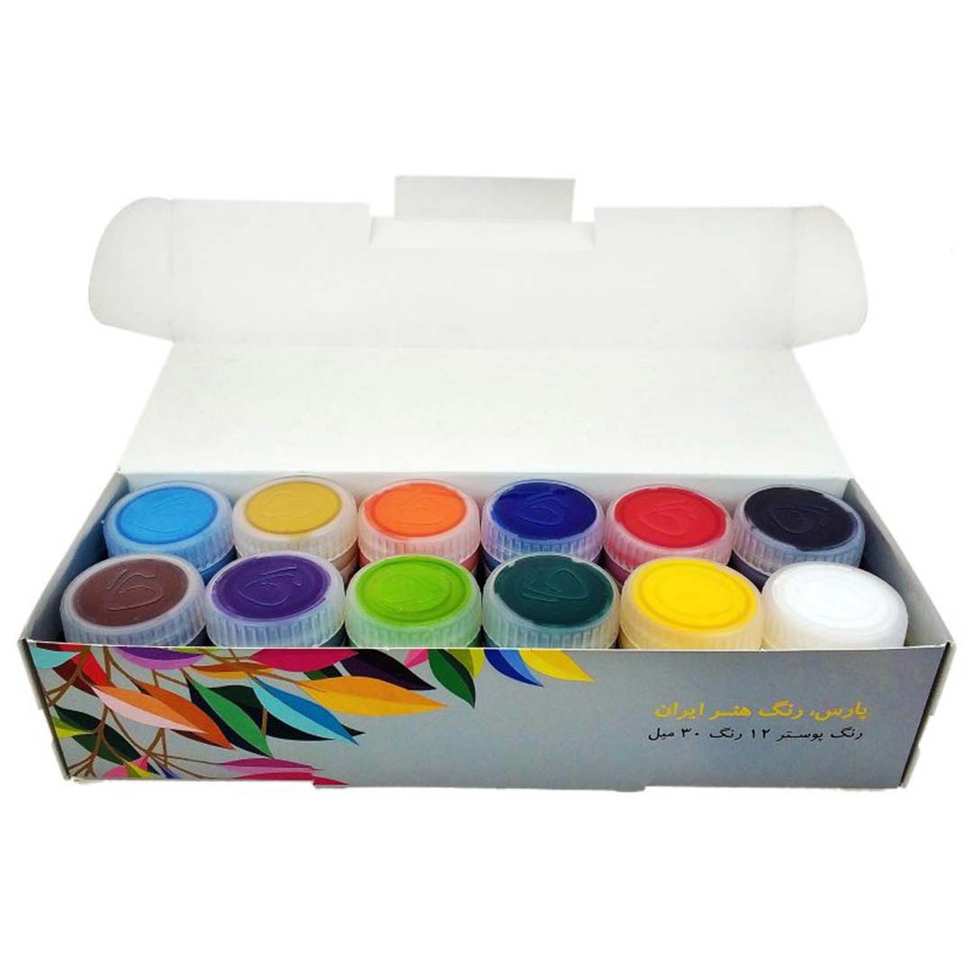قیمت و خرید گواش 12 رنگ بسته ای پارس | نولاین