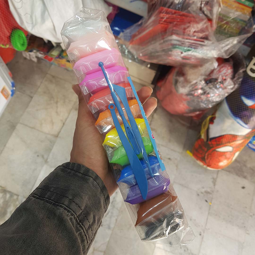 قیمت و خرید خمیر کلی سبک 12 رنگ بسته ای | نولاین