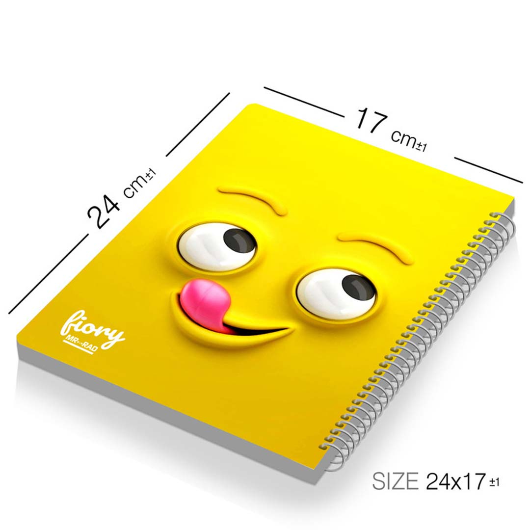 قیمت و خرید دفتر مشق تک خط 50 برگ مستر راد طرح ایموجی خوشمزه کد 1570 | نولاین