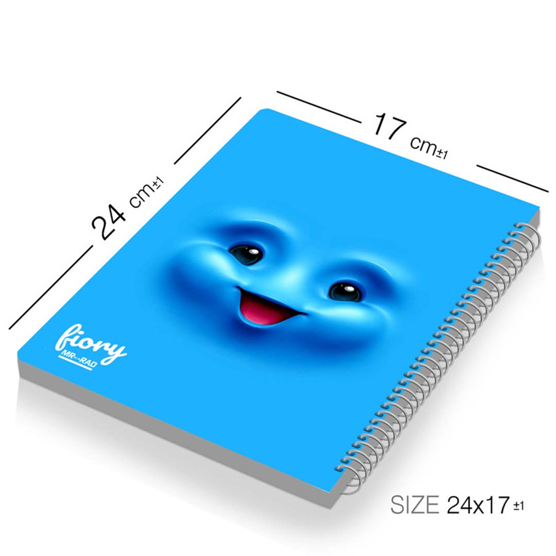 قیمت و خرید دفتر مشق تک خط 50 برگ مستر راد طرح ایموجی کیوت کد 1569 | نولاین