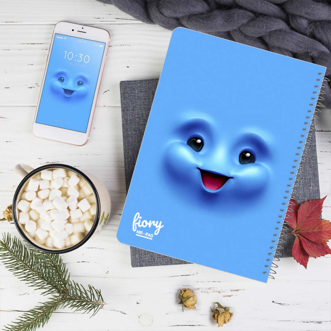 قیمت و خرید دفتر مشق تک خط 50 برگ مستر راد طرح ایموجی کیوت کد 1569 | نولاین