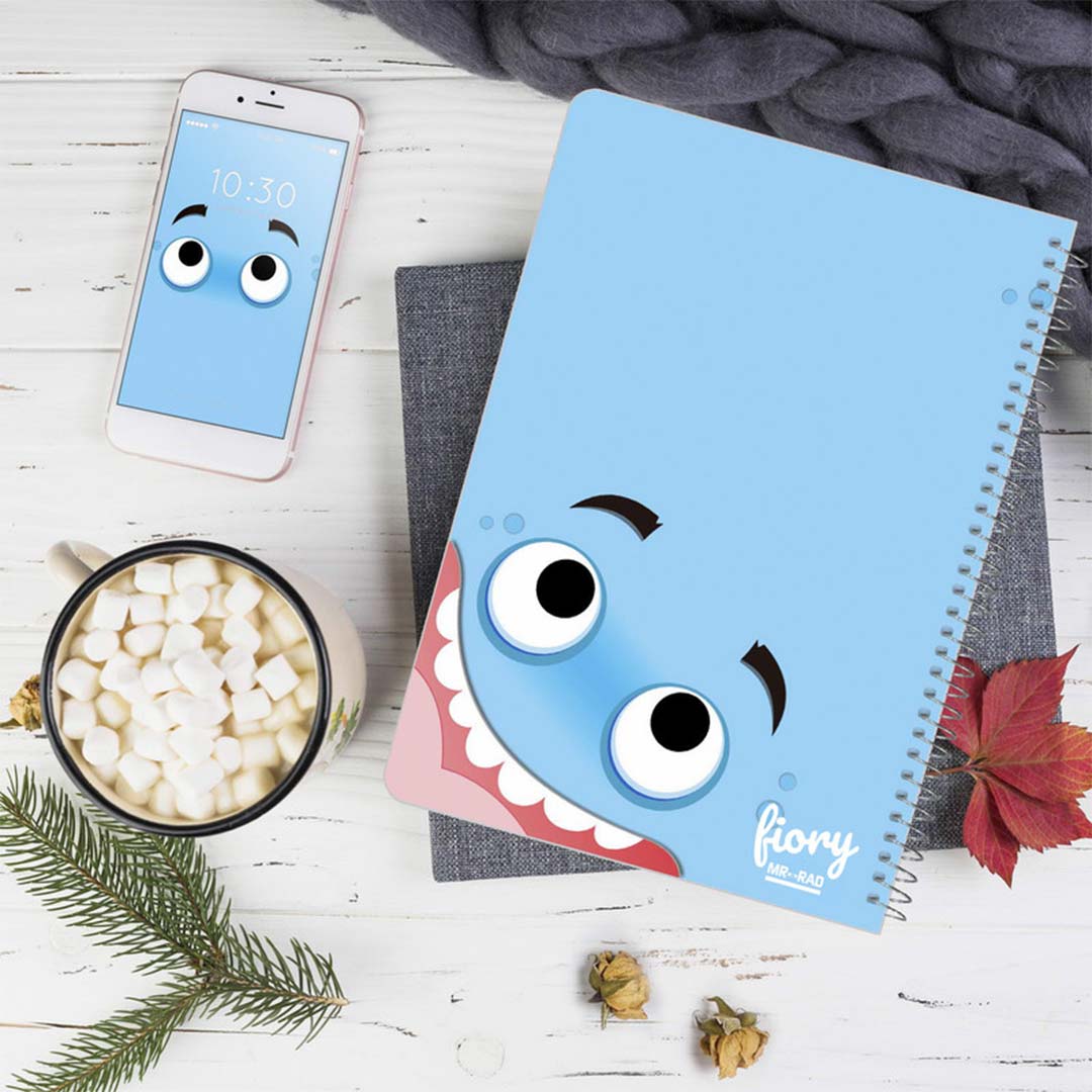 قیمت و خرید دفتر مشق تک خط 50 برگ مستر راد طرح ایموجی خوشحال کد 1574 | نولاین